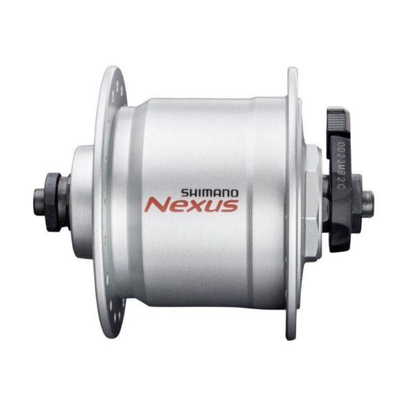 Náboj predný s dynamom DH-C3000 36D RU strieborný