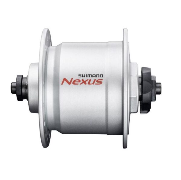 Náboj predný s dynamom DH-C3000 32D RU strieborný