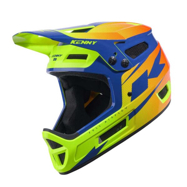 KENNY Cyklistická prilba DOWNHILL ELITE Navy Neon Yellow 2025